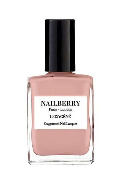 Nailberry L'Oxygéné Oxygenated Nail Lacquer Flapper Creamy Rose Opaque Nail Polish UV Protected Long-Wear Nail Polish 12- Vegan Halal Cruelty & Gluten 15 ml