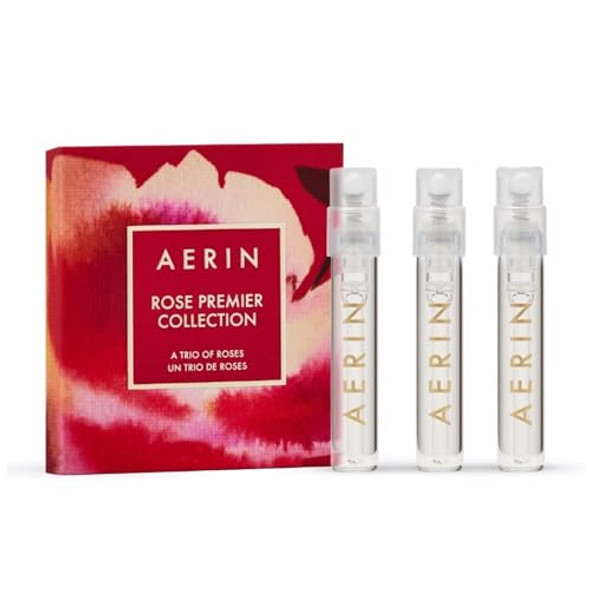AERIN Rose Premier Collection - Trio of Roses - Sample Size - Parfum & Eau De Parfum - Rose De Grasse, Grasse Joyful Bloom, Rouge AERIN Rose Premier Collection - Trio of Roses - Sample Size - Parfum & Eau De Parfum - Rose De Grasse, Grasse Joyful Bloom, Rouge