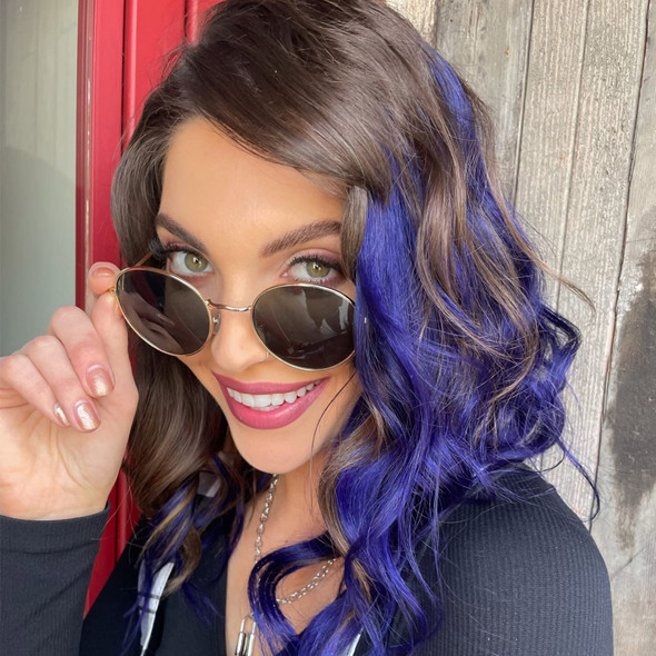 SPLAT MELTS COMPLETE KIT WITH BLEACH AND 2 SEMI-PERMANENT HAIR COLORS (Purple Plum & Milk Chocolate)