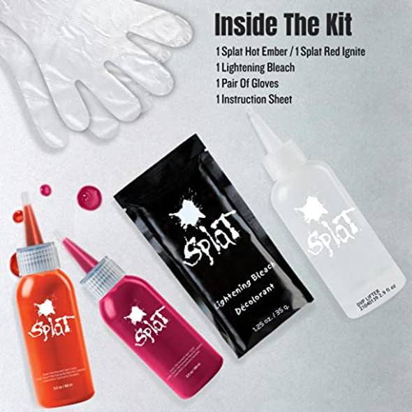 Splat Semi Permanent Fantasy Complete Hair Color Kit in Ombre Fire