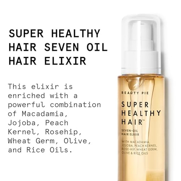 Beauty Pie Super Healthy Hair Seven Oil Hair Elixir - A Nourishing, Lightweight Hair Treatment For Frizz Control, Softening & Strengthening