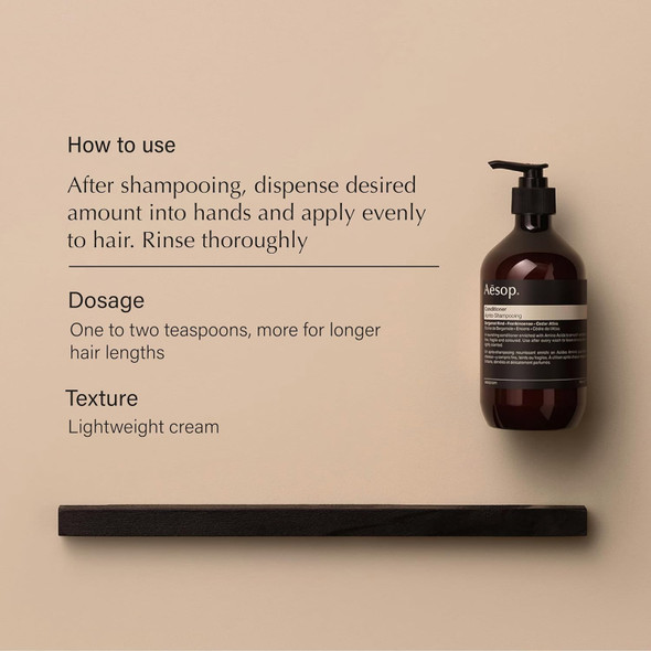 Aesop Shampoo & Conditioner Set Hydrates, Softens, & Adds Shine All Hair Types 16.9 oz / 500mL