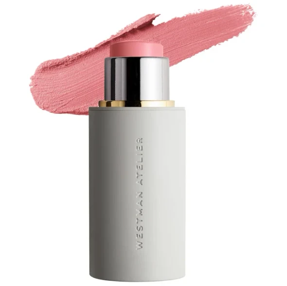 Westman Atelier  Baby Cheeks Lip + Cheek Cream Blush Stick Petal - dusty nude rose  0.21 oz