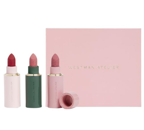Westman Atelier Lip Suede Matte Lipstick Trio & Complimentary Sheet Masque Westman Atelier Lip Suede Matte Lipstick Trio & Complimentary Sheet Masque