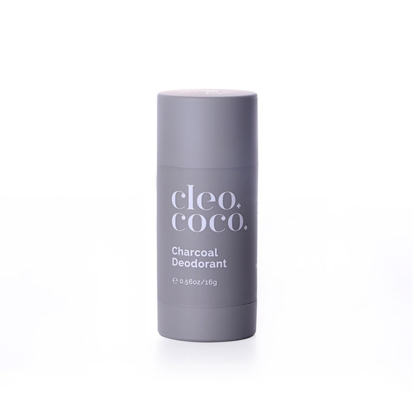 Cleo+Coco - Mini Natural Deodorant - For Women & Men - Aluminum - Extra Strength - Activated Charcoal - 24hr Odor Protection - Vegan & Cruelty - PCR - Made in USA - Scent - 0.5oz