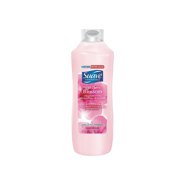 Suave Essentials Shine Conditioner, Wild Cherry Blossom 30 oz