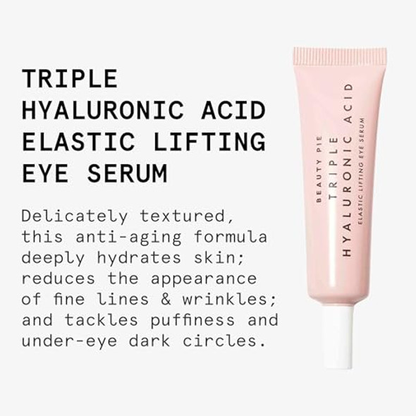 Beauty Pie Triple Hyaluronic Acid Elastic Lifting Eye Serum 15ml – Firming & Brightening Treatment for Dark Circles, Puffiness & Fine Lines – Lightweight, Fragrance- Eye Serum Beauty Pie Triple Hyaluronic Acid Elastic Lifting Eye Serum 15ml – Firming & Brightening Treatment for Dark Circles, Puffiness & Fine Lines – Lightweight, Fragrance- Eye Serum