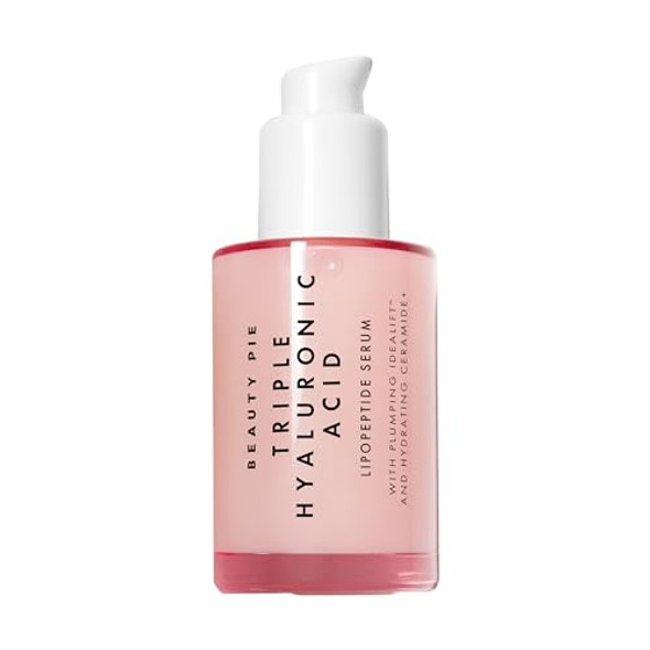 Beauty Pie Triple Hyaluronic Acid & Lipopeptide Serum 50ml – Deep Hydration, Plumping & Smoothing Face Serum – Anti-Wrinkle, Fine Line Care – Lightweight, Fragrance- Formula
