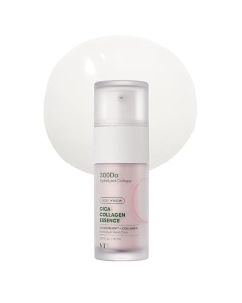 VT COSMETICS Cica Collagen Essence, 300Da Collagen Extract & Peptide Complex for Firming, Plumping, and Improving Skin Elasticity. Korean Skincare, Pink Collagen Serum