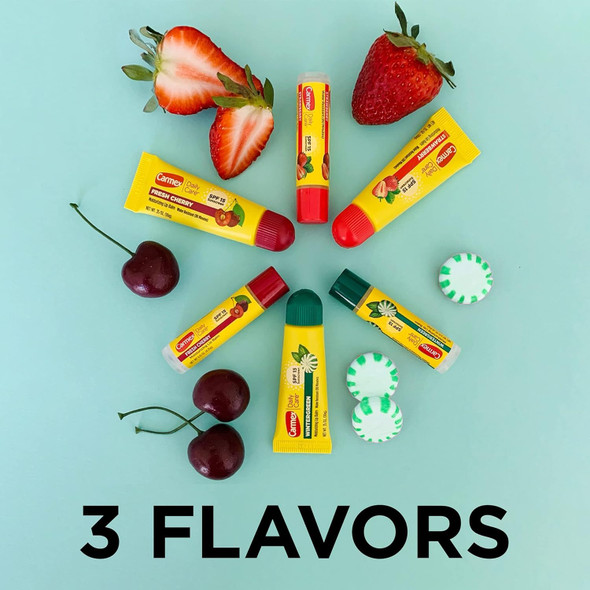 Carmex Daily Care Moisturizing Lip Balm with SPF 15, Multi-Flavor Lip Balm Pack, 12 Count (6 Tubes, 6 Sticks) Carmex Daily Care Moisturizing Lip Balm with SPF 15, Multi-Flavor Lip Balm Pack, 12 Count (6 Tubes, 6 Sticks)