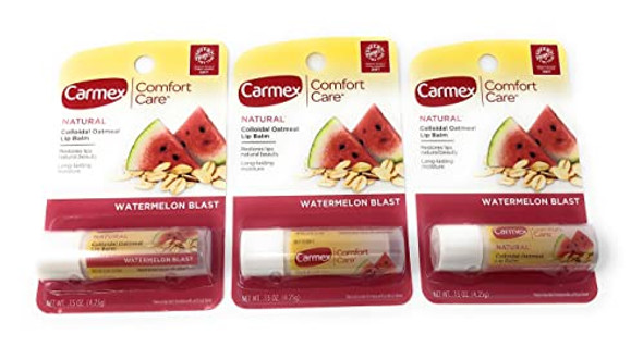 Carmex Comfort Care Lip Balm, Watermelon Blast, Pack of 3 Carmex Comfort Care Lip Balm, Watermelon Blast, Pack of 3