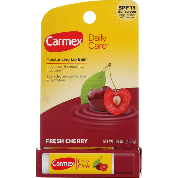 Carmex Click-Stick Moisturizing Lip Balm SPF 15 Cherry 0.15 oz (Pack of 2) Carmex Click-Stick Moisturizing Lip Balm SPF 15 Cherry 0.15 oz (Pack of 2)