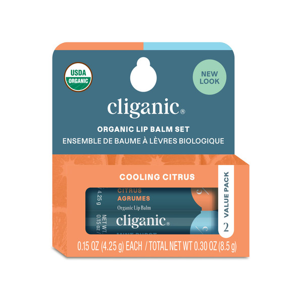 Cliganic Organic Lip Balm 2 pack - Fresh Faves Cliganic Organic Lip Balm 2 pack - Fresh Faves