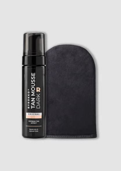 Byrokko Tan Mousse Natural Looking Bronzing Sunless Tanner Foam Instant Artificial Self Tanning 6.76Fl Oz 200ml With Mitt Included Byrokko Tan Mousse Natural Looking Bronzing Sunless Tanner Foam Instant Artificial Self Tanning 6.76Fl Oz 200ml With Mitt Included