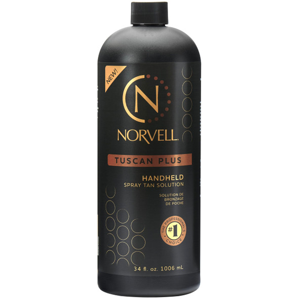 Norvell Tuscan Plus Sunless Spray Tan Solution 34 fl oz, Caramel Brown & Rose Tan – Professional Tanning Solution for Spray Tan Machines – Achieve Instant, Long-Lasting Natural Color Norvell Tuscan Plus Sunless Spray Tan Solution 34 fl oz, Caramel Brown & Rose Tan – Professional Tanning Solution for Spray Tan Machines – Achieve Instant, Long-Lasting Natural Color