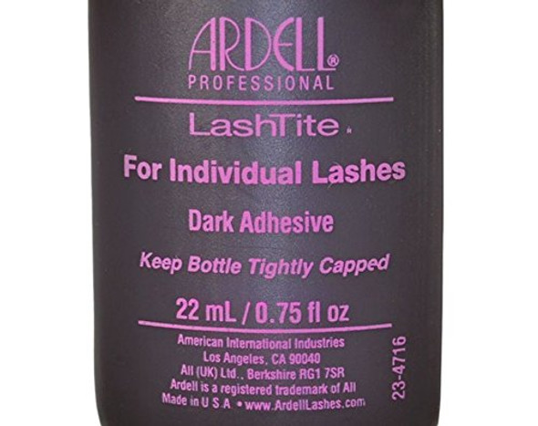 Ardell Lashtite Eyelash Adhesive Glue-Dark for Individual Lashes USA - Size 0.75 fl oz / 22ml (Pack 3)