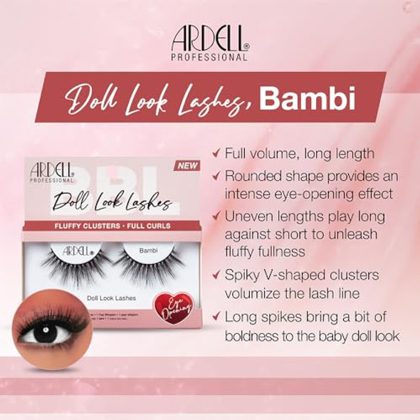Ardell Doll Look Lashes Bambi, 4 pack