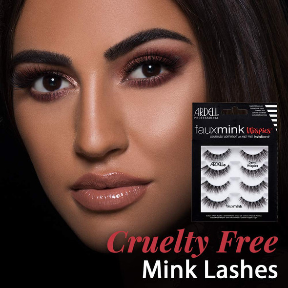 Ardell Faux Mink Lashes Demi Wispies False Eyelashes Multipack, Natural Look Lashes for Everyday Wear, 2 Pack