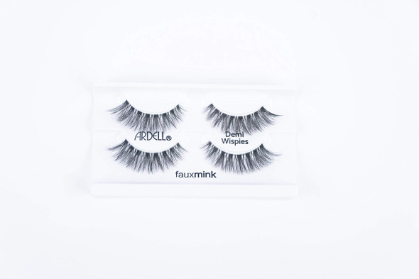 Ardell Faux Mink Wispies Lashes - Lightweight, Knot-, Natural-Looking False Eyelashes with Invisiband, 2-Pairs