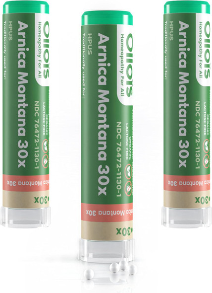 Ollois Arnica Montana 30X Organic, Lactose-, Kosher Homeopathic Medicine, 80 Pellets (Pack Of 3) Ollois Arnica Montana 30X Organic, Lactose-, Kosher Homeopathic Medicine, 80 Pellets (Pack Of 3)