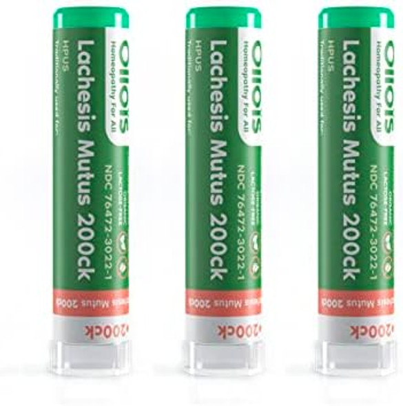 Ollois Lachesis Mutus 200Ck Organic, Lactose-, Kosher Homeopathic Medicine, 80 Pellets (Pack Of 3) Ollois Lachesis Mutus 200Ck Organic, Lactose-, Kosher Homeopathic Medicine, 80 Pellets (Pack Of 3)