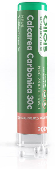 Ollois Calcarea Carbonica 30C Organic, Lactose- Homeopathic Medicine, 80 Pellets (Pack Of 1) Ollois Calcarea Carbonica 30C Organic, Lactose- Homeopathic Medicine, 80 Pellets (Pack Of 1)