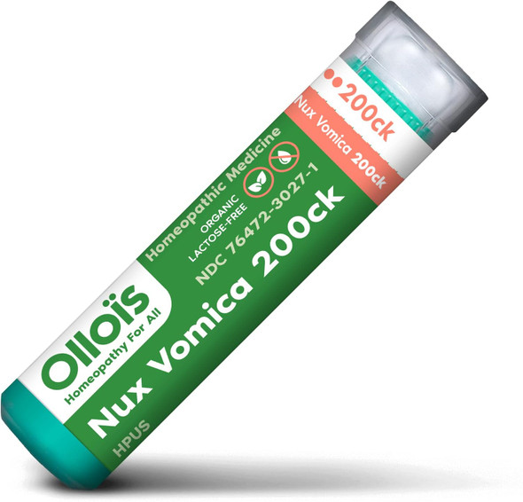 Ollois Nux Vomica 200Ck, Organic, Lactose-, Vegan, Homeopathic Medicine, 80 Pellets (Pack Of 1) Ollois Nux Vomica 200Ck, Organic, Lactose-, Vegan, Homeopathic Medicine, 80 Pellets (Pack Of 1)