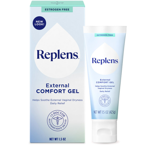 Replens Moisturizer External Comfort Gel For Vaginal Dryness 1.5 Oz