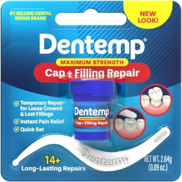 Dentemp Repair Lost Fillings & Loose Caps Max Strength (3 Pack)