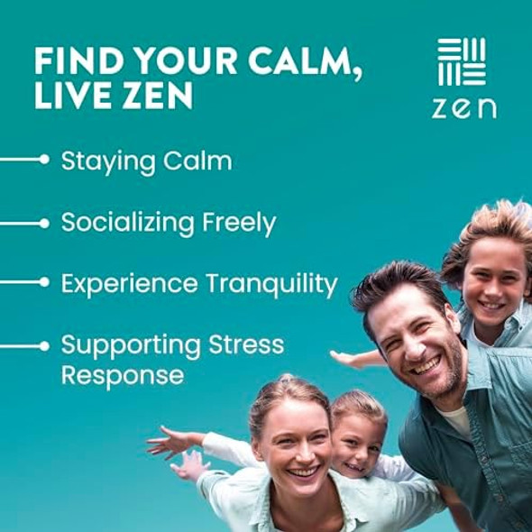 Wellpath Zen Stress Relief Supplement + Mood Support Calm, Stress & Energy Support And Soothe Cortisol Manager - Cortisol Supplements For Women