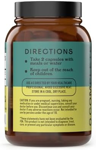 Complete Natural Products Organic Chaga Mushroom Capsules - 100Ct, Organic Antioxidant Power, Immune Boost, Gut Support, Non-Gmo, Gluten , Vegan