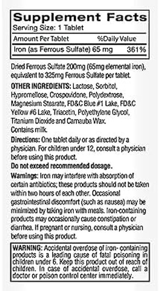 Feosol Original Ferrous Sulfate Iron Supplement , 120 Ct (Pack Of 3)