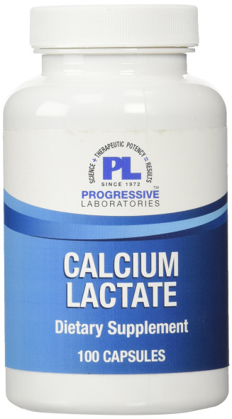 Progressive Laboratories Calcium Lactate 100 Capsules