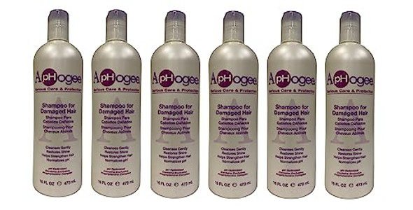 Aphogee Shampoo For Damaged Hair 16 Oz (Pack Of 6)