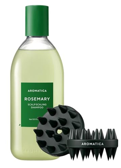 Aromatica Rosemary Shampoo + Dual Scalp Care Shampoo Brush