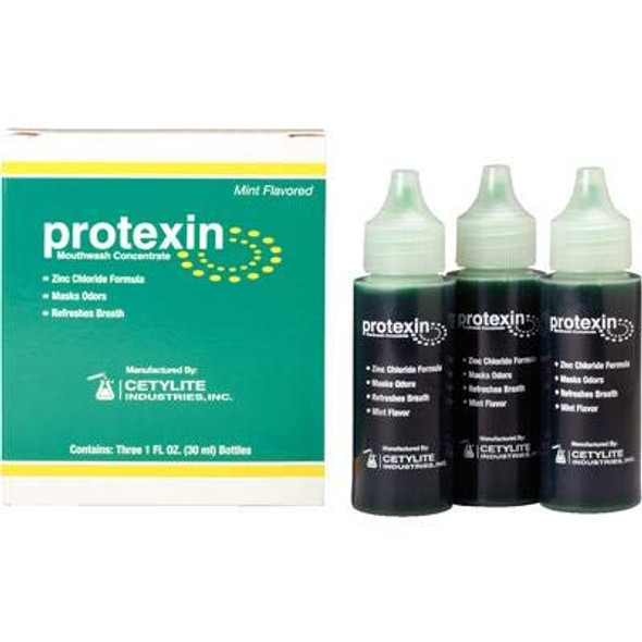 Protexin Mouthwash Concentrate Zinc Chloride Fresh Mint 1 oz 3/Box Protexin Mouthwash Concentrate Zinc Chloride Fresh Mint 1 oz 3/Box