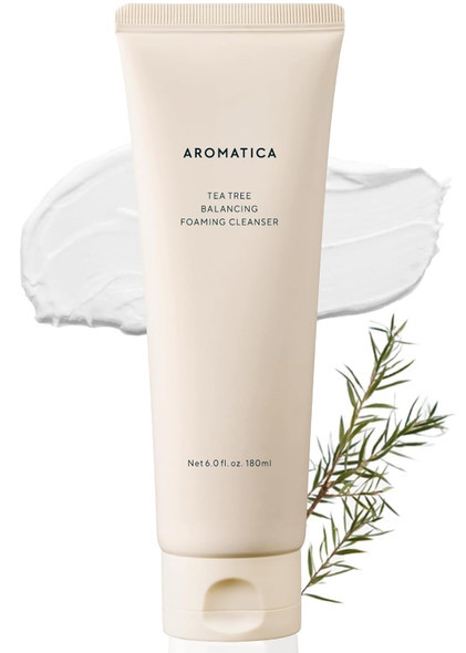 Aromatica Reviving Rose Infusion Cream Cleanser 5.11Oz /145G Double Cleanser Hydrating Foaming Cleanser For Dry Skin With Damask Rose Water And Rose Oil  Vegan Cruelty