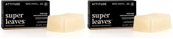 Attitude Body Soap Bar Natural Origin Protects And Softens Dry Skin Coconut & Olive Oils For Men And Women Ewg Verified & Vegan Patchouli & Black Pepper 4 Oz