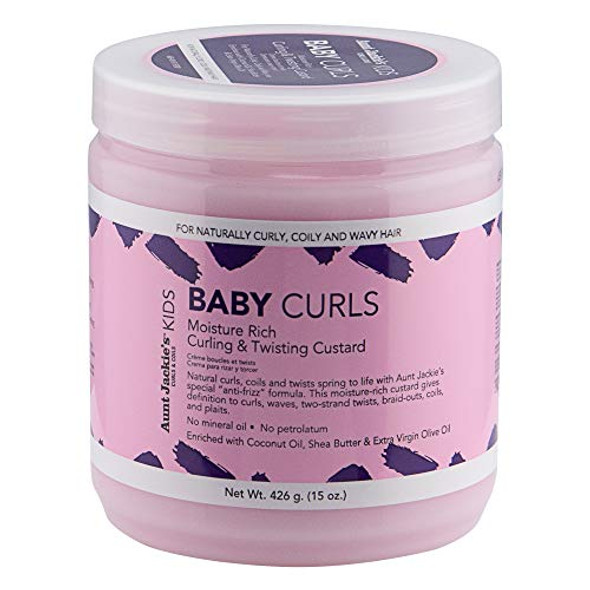 Aunt Jackie'S Kids Baby Curls Moisture Rich Curling And Twisting Custard For Naturally Curly Coily And Wavy Hair 15 Oz Aunt Jackie'S Kids Baby Curls Moisture Rich Curling And Twisting Custard For Naturally Curly Coily And Wavy Hair 15 Oz