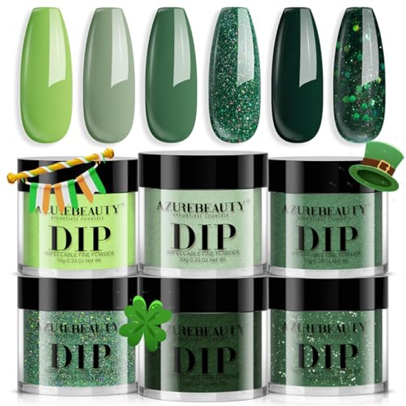 Azurebeauty 2 Combined Into1 Dip Powder Base & Top Coat With Evergreen Dip Powder Nail Kit Azurebeauty 2 Combined Into1 Dip Powder Base & Top Coat With Evergreen Dip Powder Nail Kit