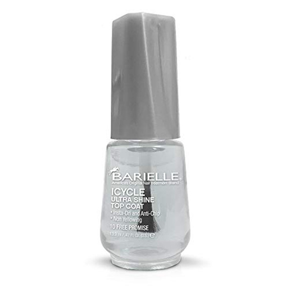 Barielle Icycle Ultra Shine Top Coat - Quick Dry Top Coat Nail Polish Salon Quality Top Coat
