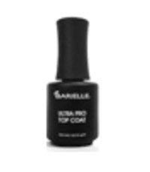 Barielle Ultra Pro Top Coat - Black Bottle - Wide Black Brush