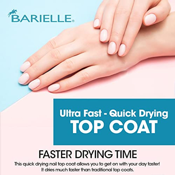 Barielle Oh So Fast Quick Dry Top Coat For Nails .47 Ounces