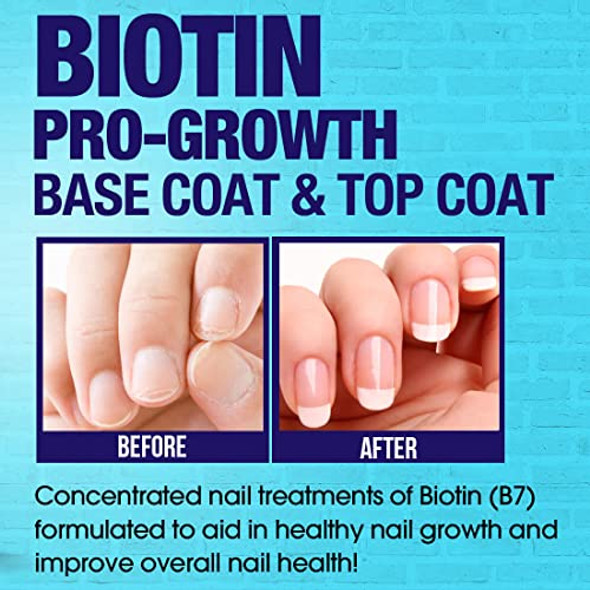 Barielle Biotin Pro-Growth Base Coat & Top Coat Collection 2-Pc Set