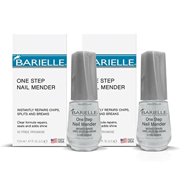 Barielle One Step Nail Mender .47 Oz. (Pack Of 2) - Repairs Split Chipped And Damaged Nails