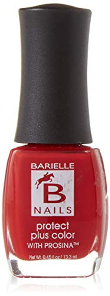 Barielle Protect Plus Color Nail Polish - Dinner At 8 A Plum Red Rose Nail Color With Prosina .45 Ounces Barielle Protect Plus Color Nail Polish - Dinner At 8 A Plum Red Rose Nail Color With Prosina .45 Ounces