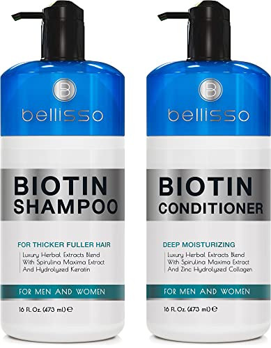 Bellisso Biotin Shampoo And Conditioner Set And Biotin Scalp Scrub