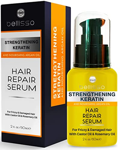 Bellisso Keratin Hair Serum And Keratin Enriched Shampoo And Keratin Conditioner