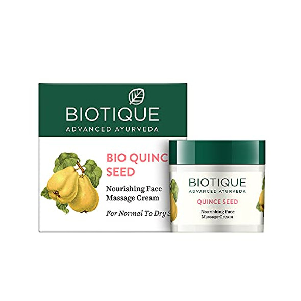 Biotique Quince Seed Nourishing Face Massage Cream 50 Gm /1.69 Oz I Normal To Dry Skin