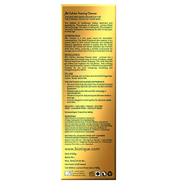 Biotique Bxl Cellular Honey Gel Foaming Cleanser 190Ml